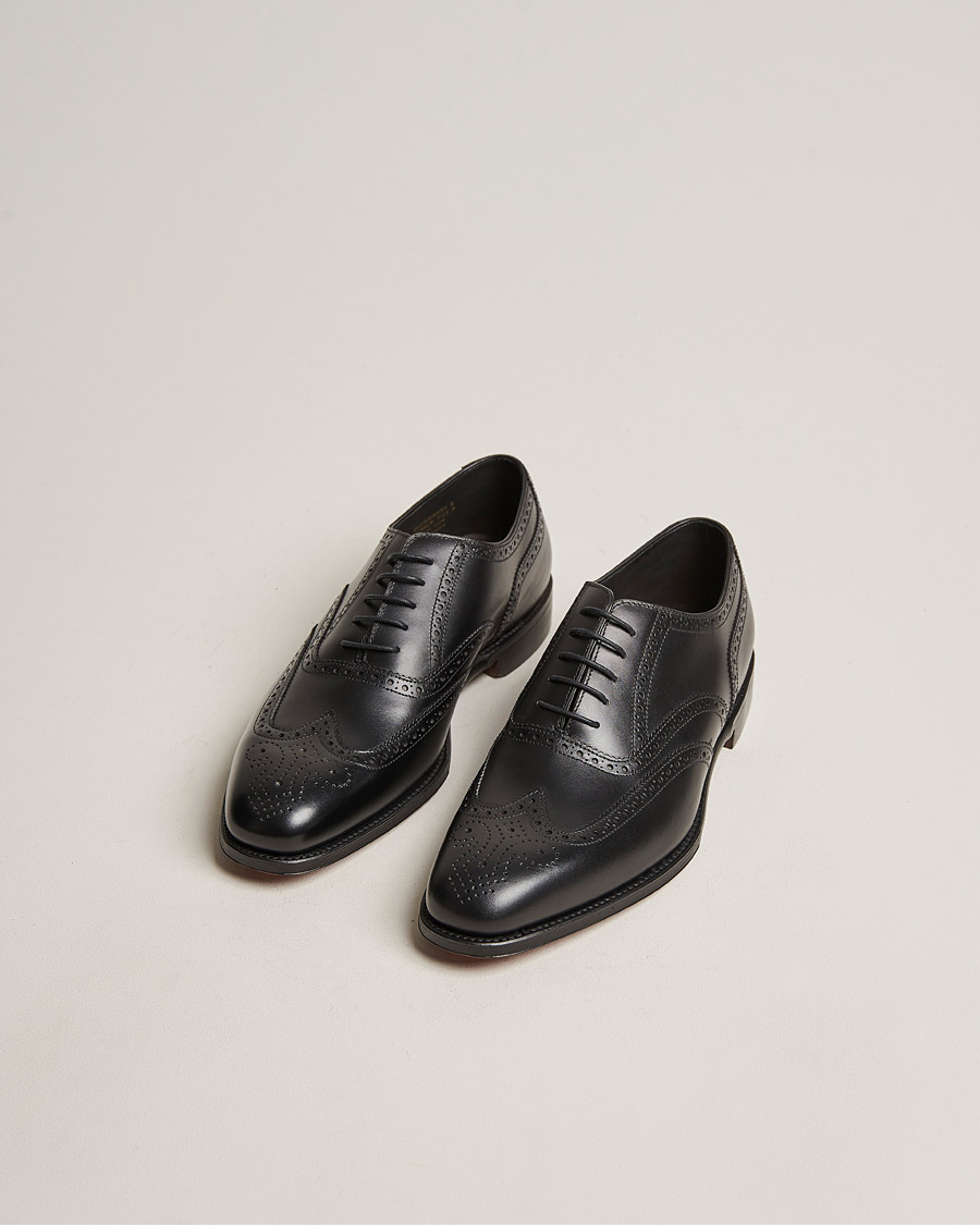 Herre | Håndlagde sko | Loake 1880 | Buckingham Brogue Black Calf