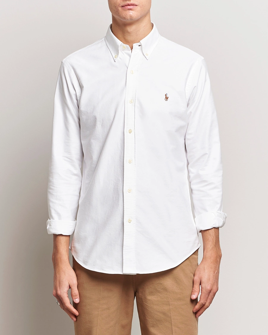 Herr | Gåvor | Polo Ralph Lauren | Custom Fit Oxford Shirt White