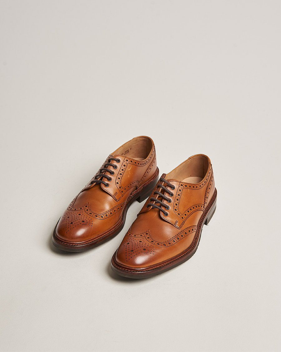 Herre | Håndlagde sko | Loake 1880 | Chester Dainite Brogue Tan Burnished Calf