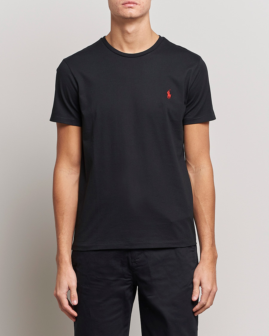 Herre | Svarte t-skjorter | Polo Ralph Lauren | Custom Slim Fit Tee RL Black
