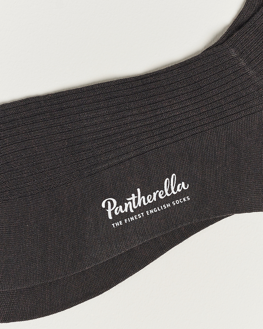 Herre | Formal Wear | Pantherella | Naish Merino/Nylon Sock Chocolate