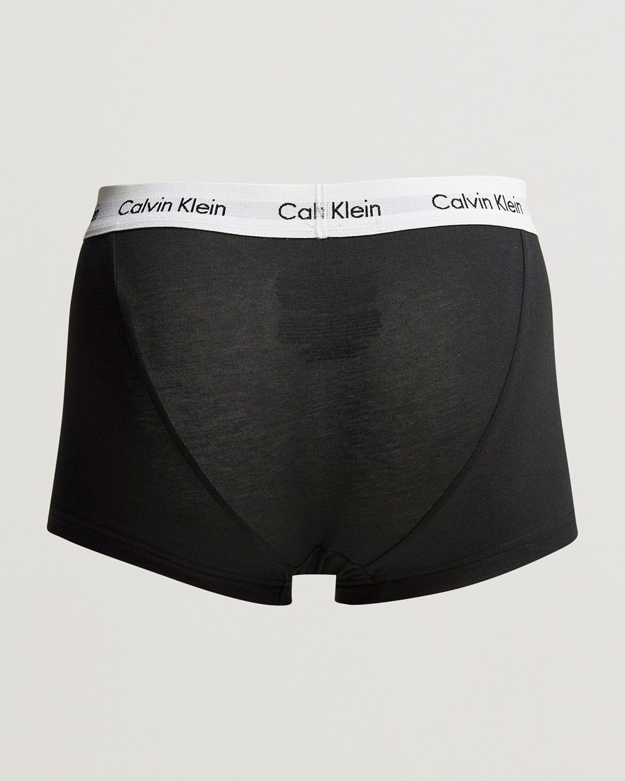 Herre | Underbukser | Calvin Klein | Cotton Stretch Low Rise Trunk 3-Pack Black/White/Grey