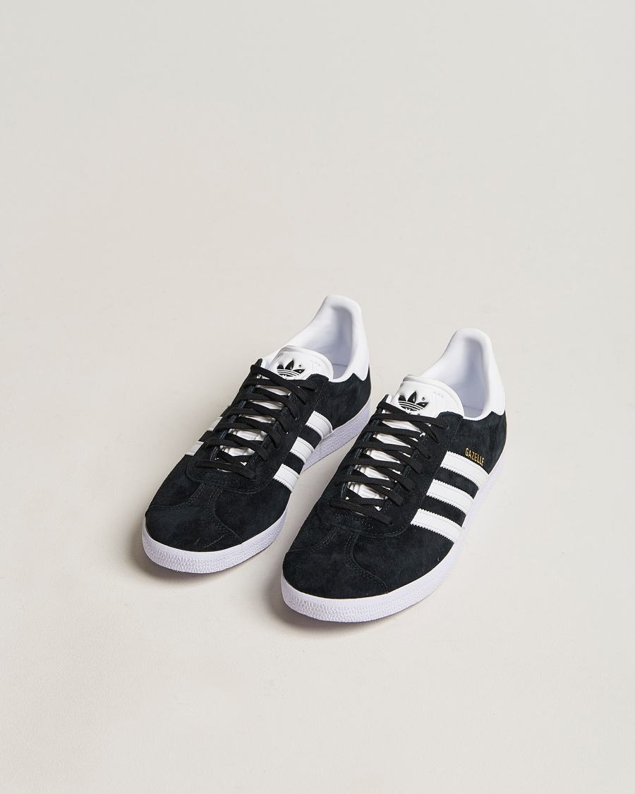 Herre | Sko | adidas Originals | Gazelle Sneaker Black Nubuck