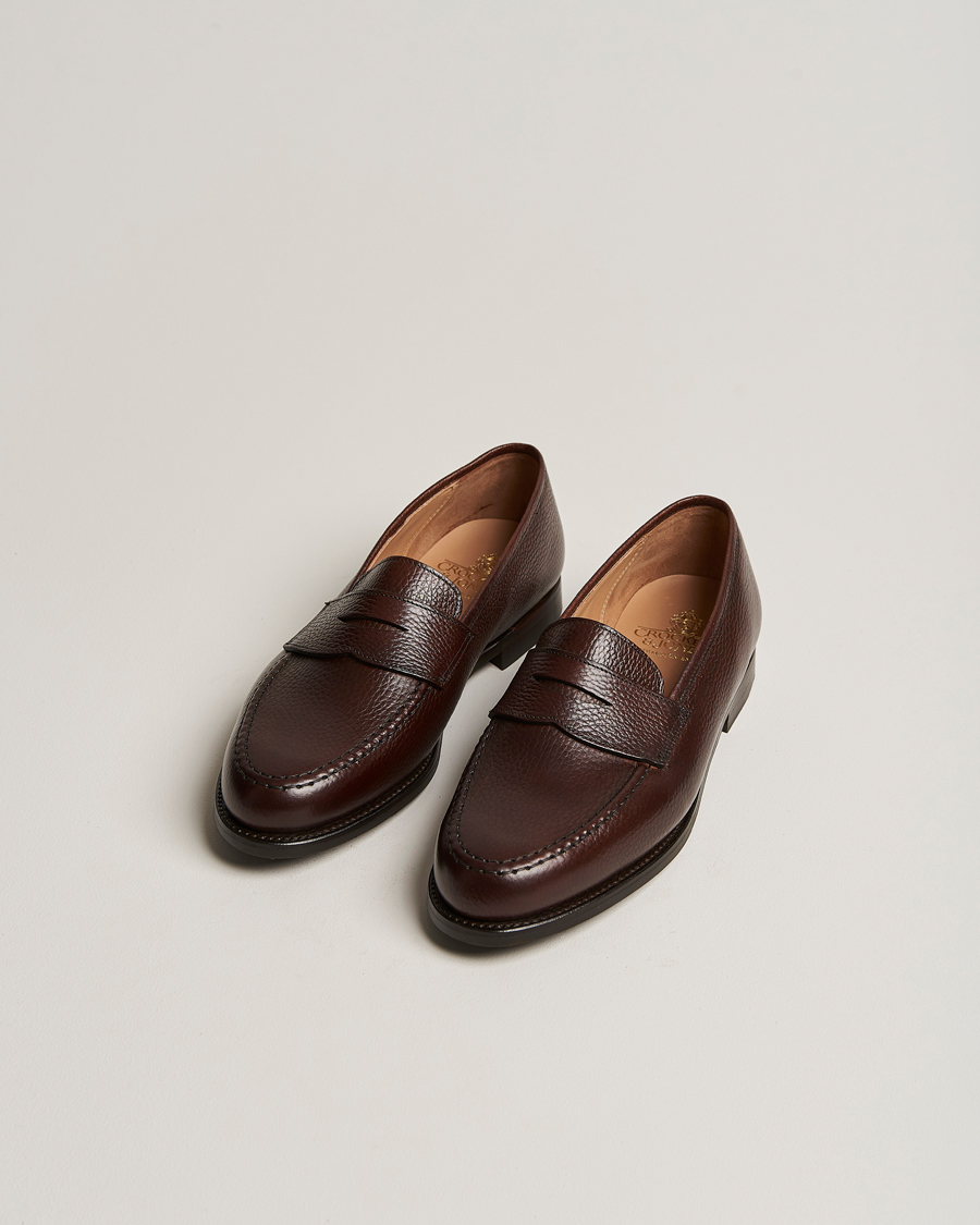 Herre | Håndlagde sko | Crockett & Jones | Boston City Sole Dark Brown Calf