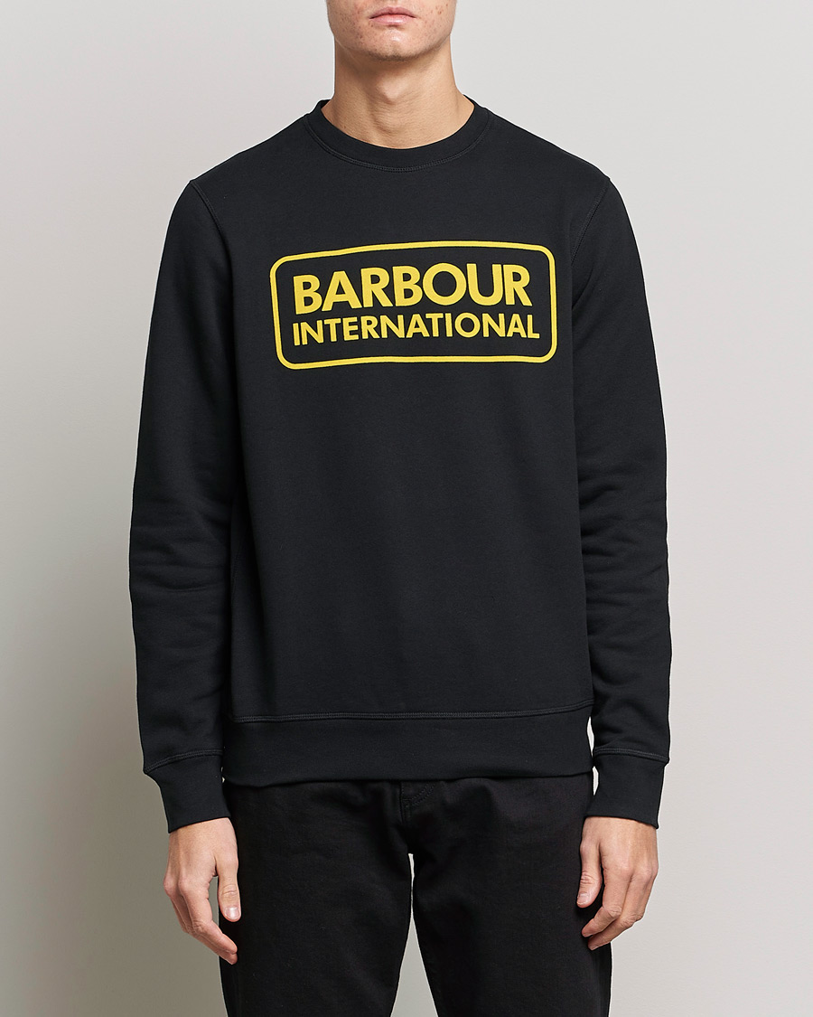 Herre | Klær | Barbour International | Large Logo Sweatshirt Black