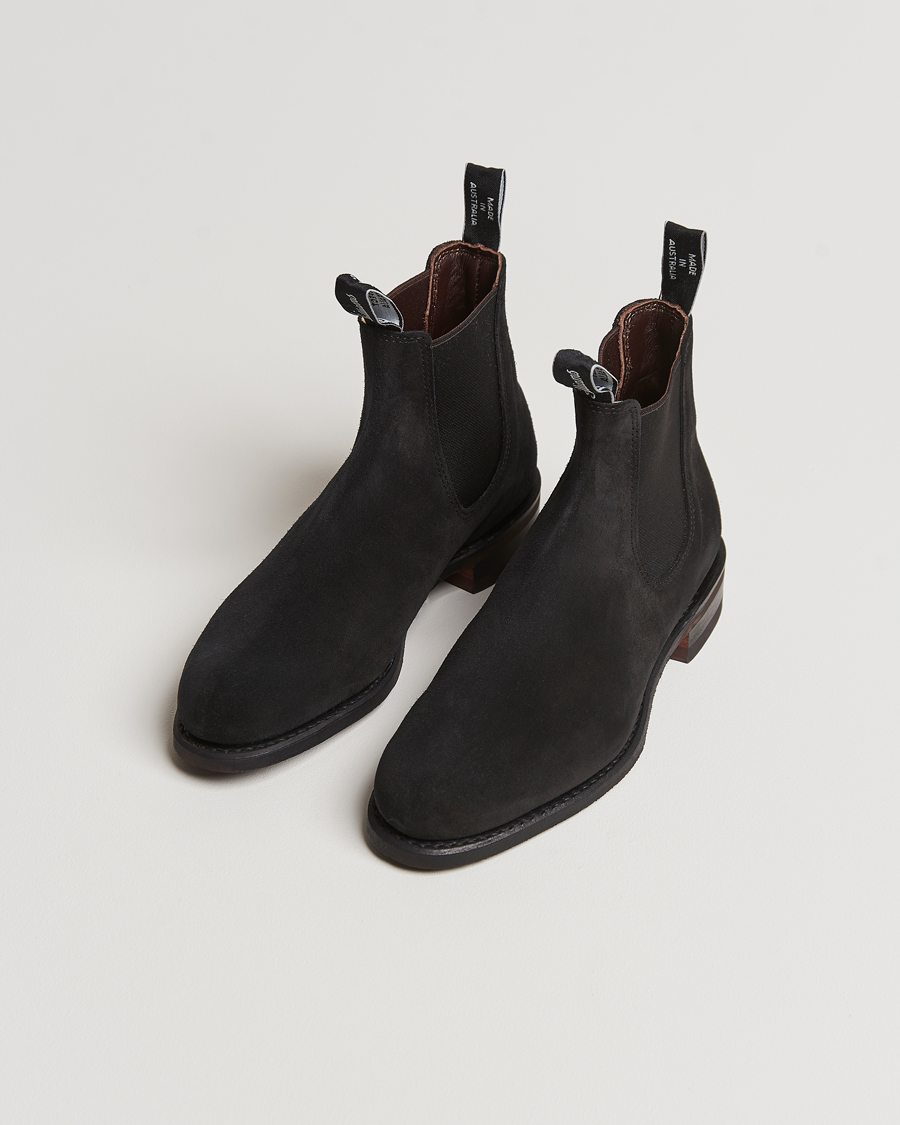 Herre | Chelsea boots | R.M.Williams | Wentworth G Boot Black Suede