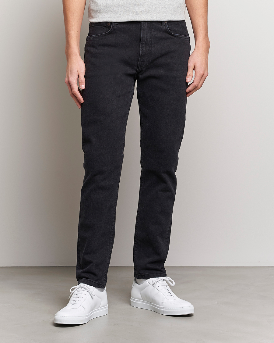 Herre | Svarte jeans | Jeanerica | TM005 Tapered Jeans Black 2 Weeks