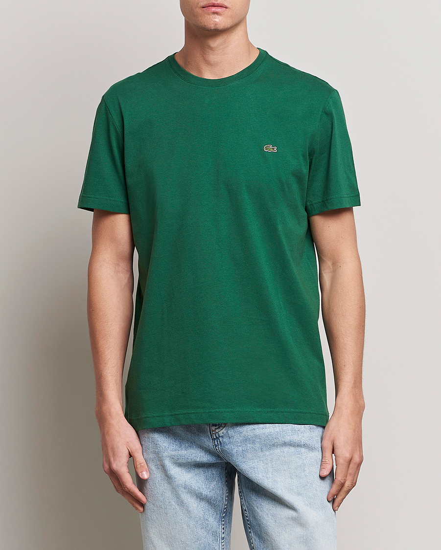 Herre | T-Shirts | Lacoste | Crew Neck T-Shirt Green