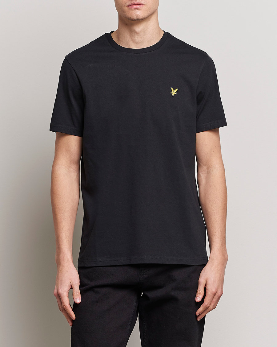 Herre | Kortermede t-shirts | Lyle & Scott | Crew Neck Organic Cotton T-Shirt Jet Black