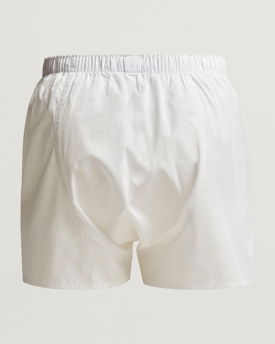 Herre | Underbukser | Sunspel | Classic Woven Cotton Boxer Shorts White