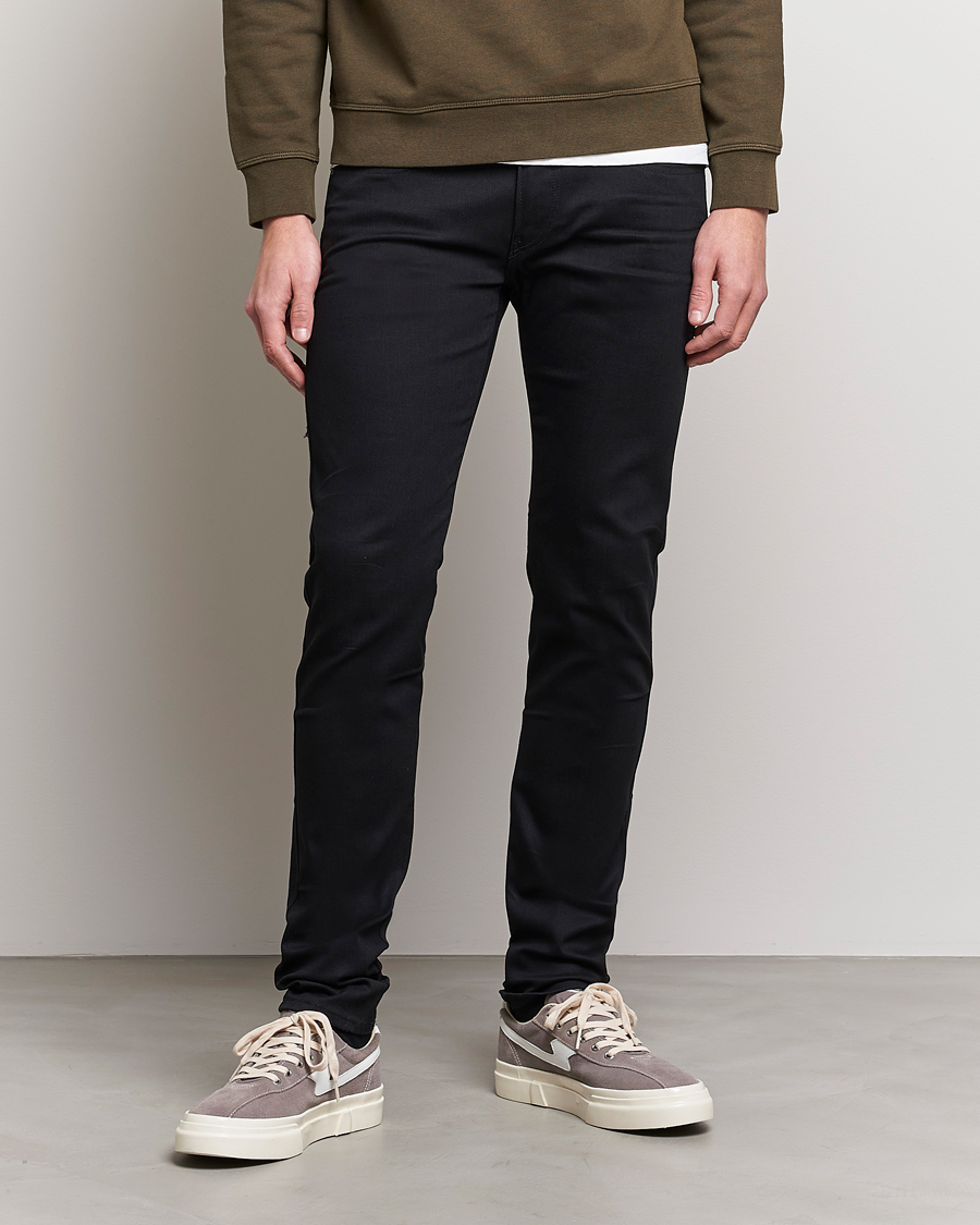 Herre | Svarte jeans | Replay | Anbass Hyperflex Reused Jeans Black