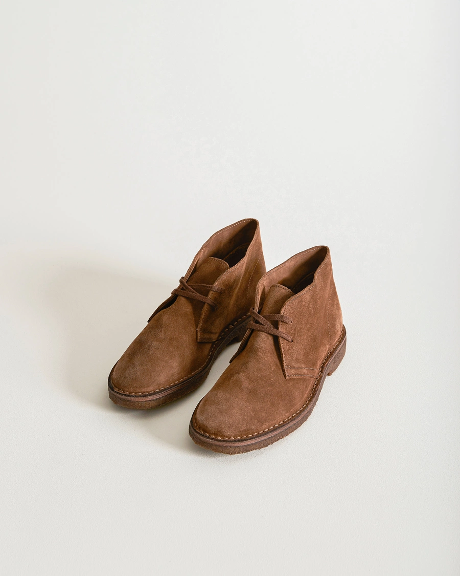 Herre | Chukka boots | Drake\'s | Clifford Suede Desert Boots Light Brown