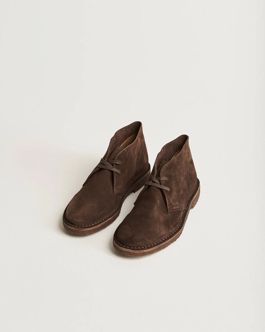 Herre | Chukka boots | Drake\'s | Clifford Suede Desert Boots Dark Brown