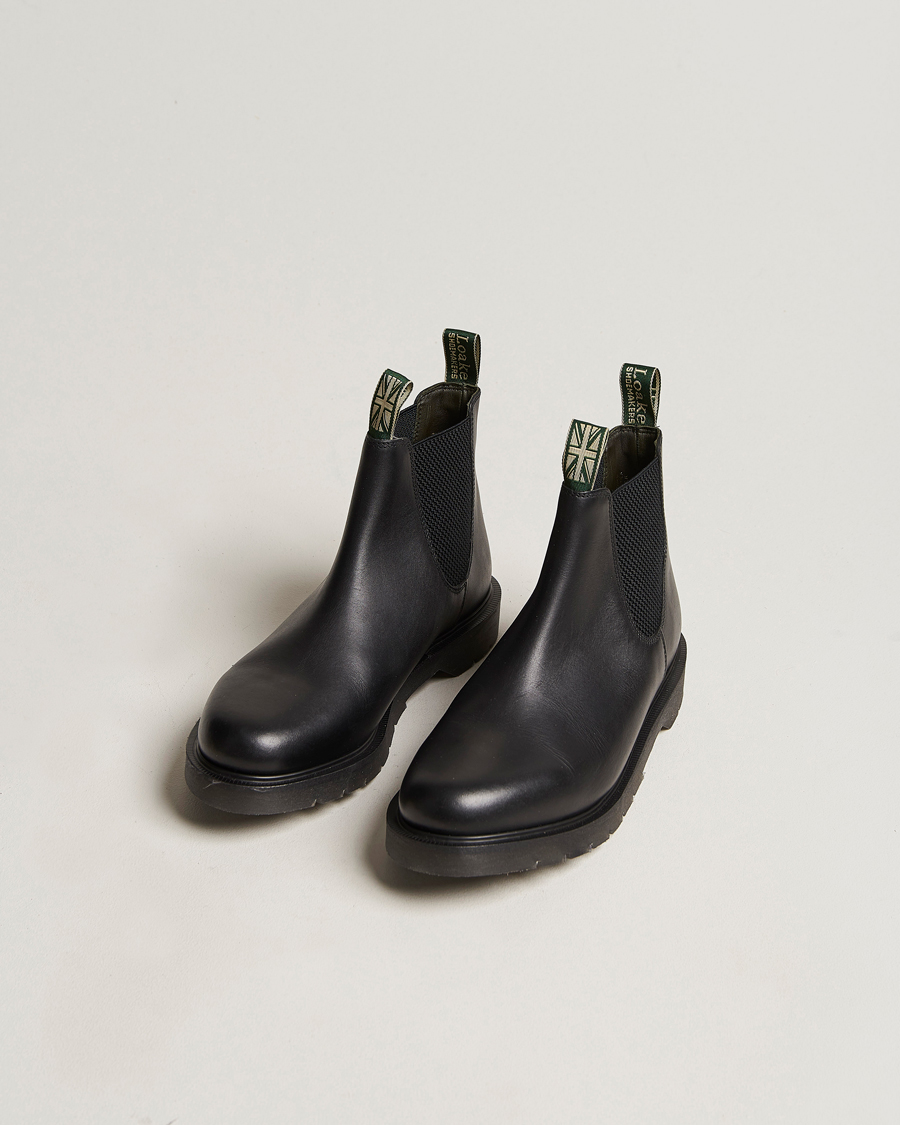 Herre | Sko | Loake Shoemakers | Loake 1880 Mccauley Heat Sealed Chelsea Black Leather