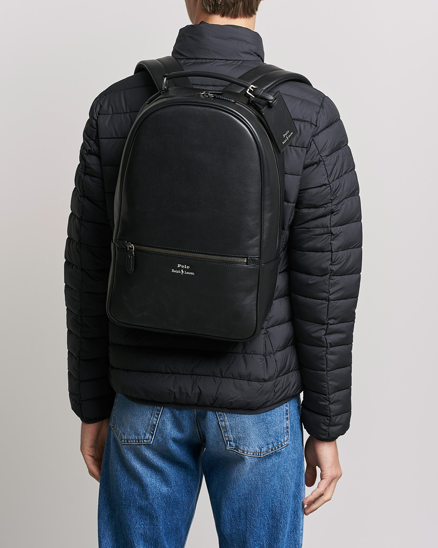 Herre | Gaver | Polo Ralph Lauren | Leather Backpack Black