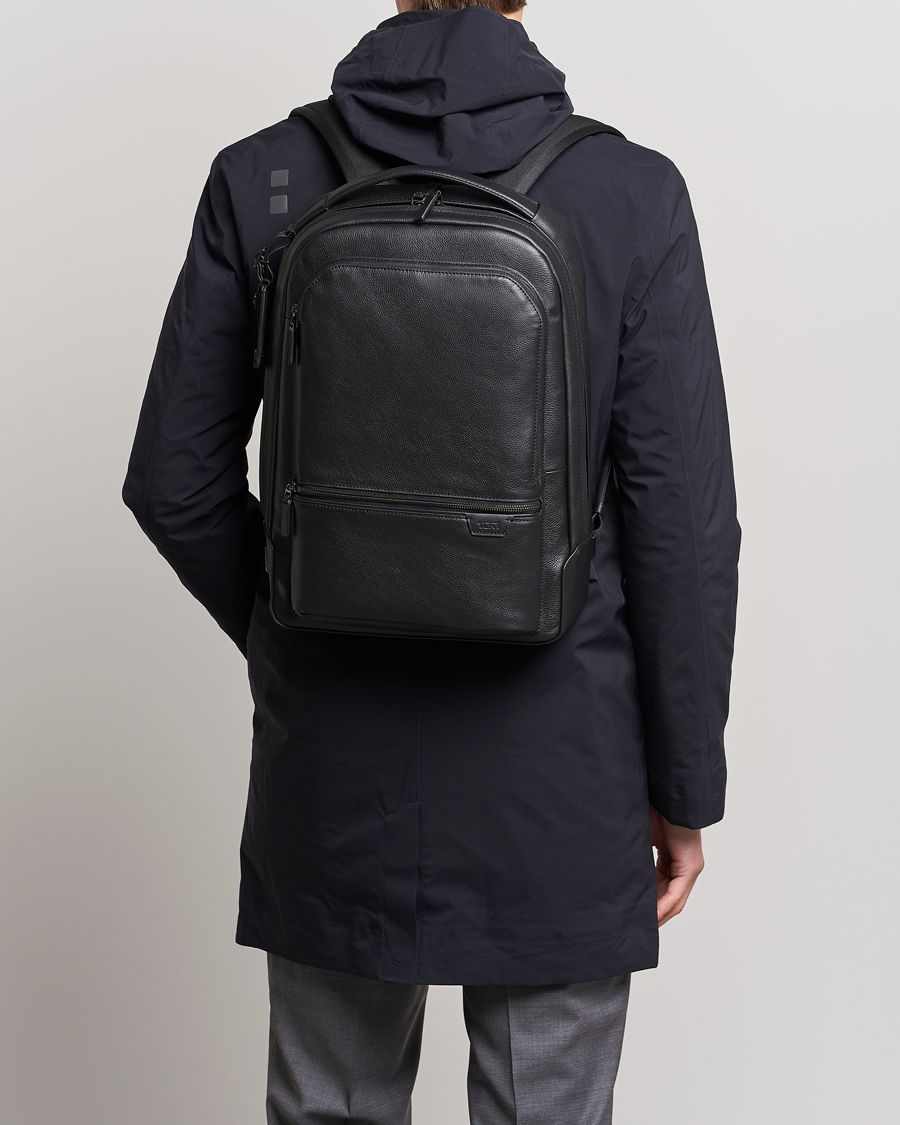 Herre |  | TUMI | Harrison Bradner Leather Backpack Black