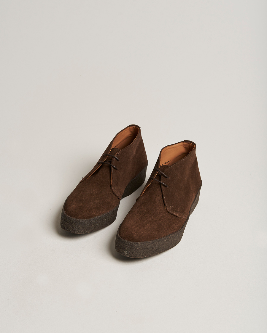 Herre | Håndlagde sko | Sanders | Joel Chukka Boot Chocolate Suede