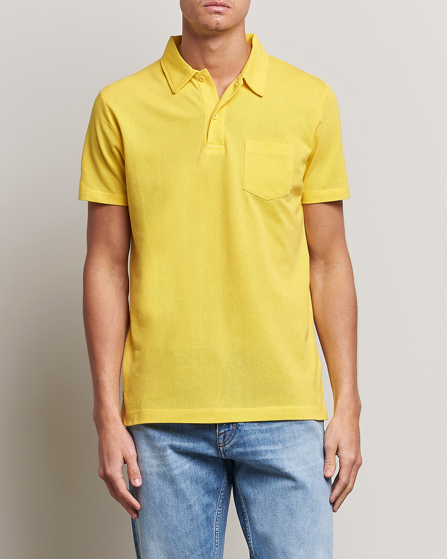 Herre | Kortermet piké | Sunspel | Riviera Polo Shirt Empire Yellow