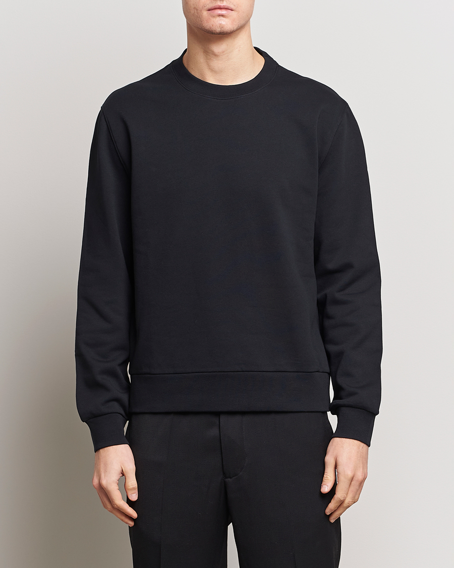 Herre | Sweatshirts | Filippa K | Gustaf Cotton Sweatshirt Black