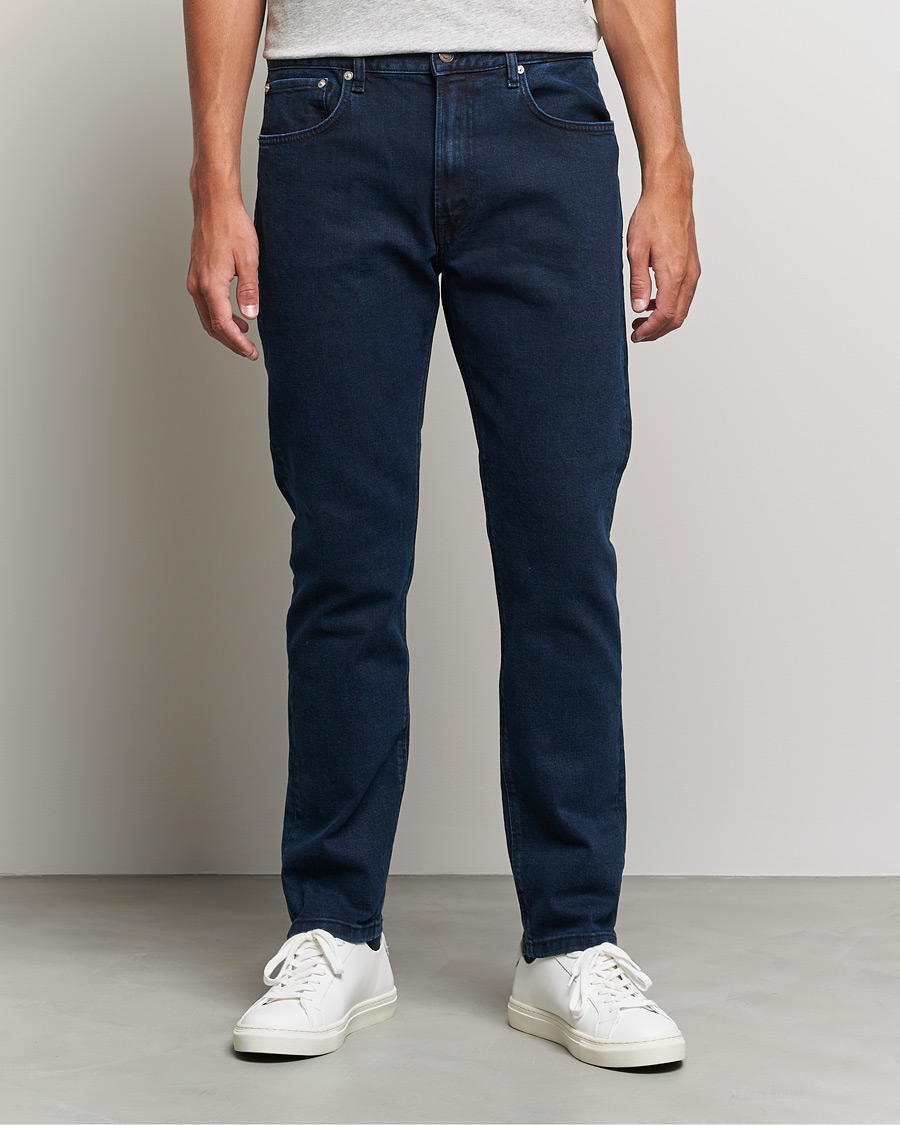 Herre | Blå jeans | Jeanerica | TM005 Tapered Jeans Blue Black