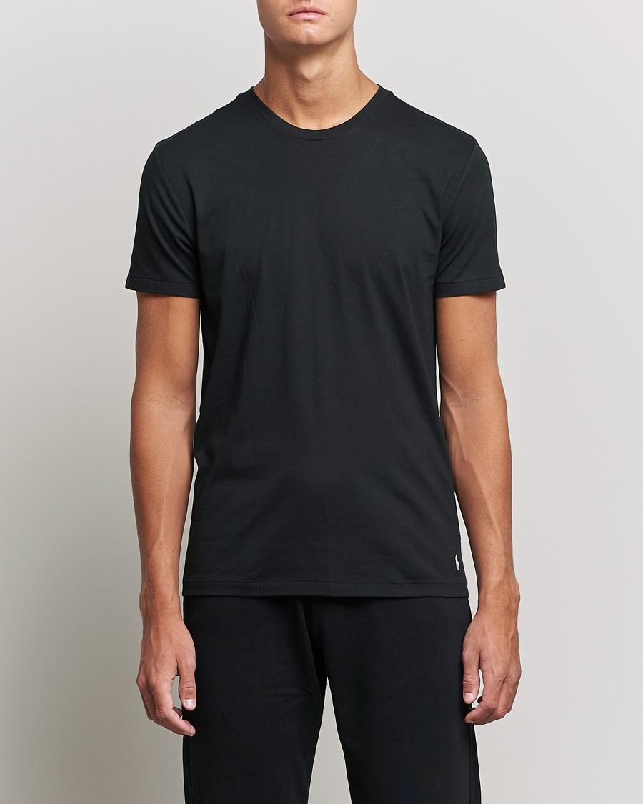 Herre | Svarte t-skjorter | Polo Ralph Lauren | 3-Pack Crew Neck T-Shirt Black