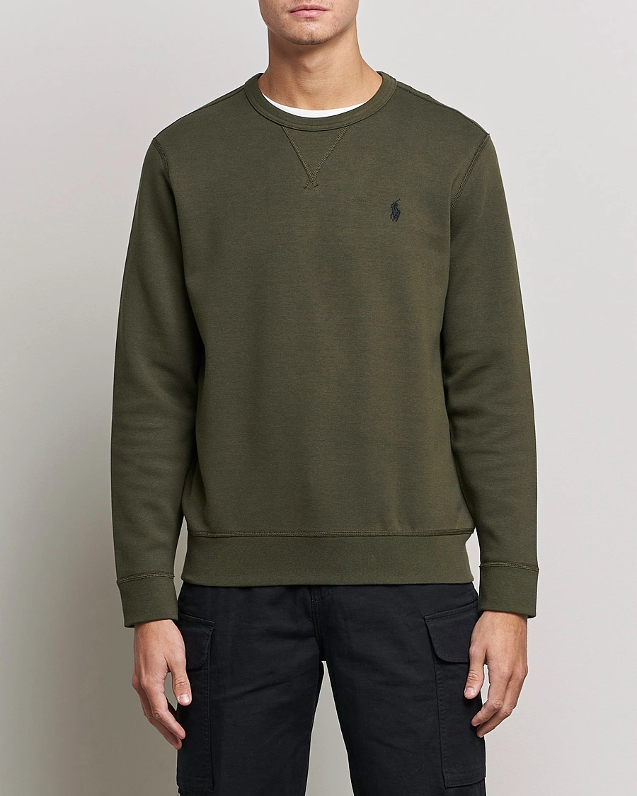 Herre |  | Polo Ralph Lauren | Double Knit Sweatshirt Company Olive