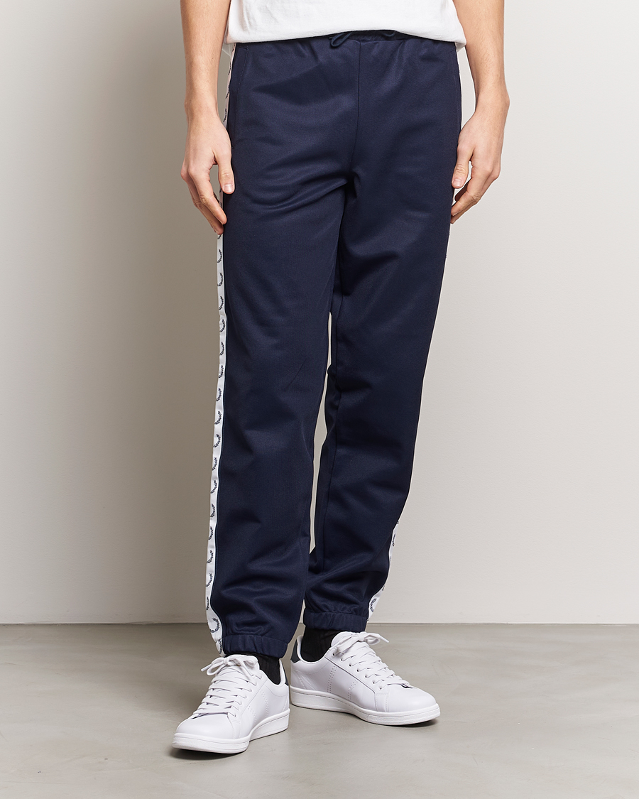 Herre | Klær | Fred Perry | Taped Track Pants Carbon blue