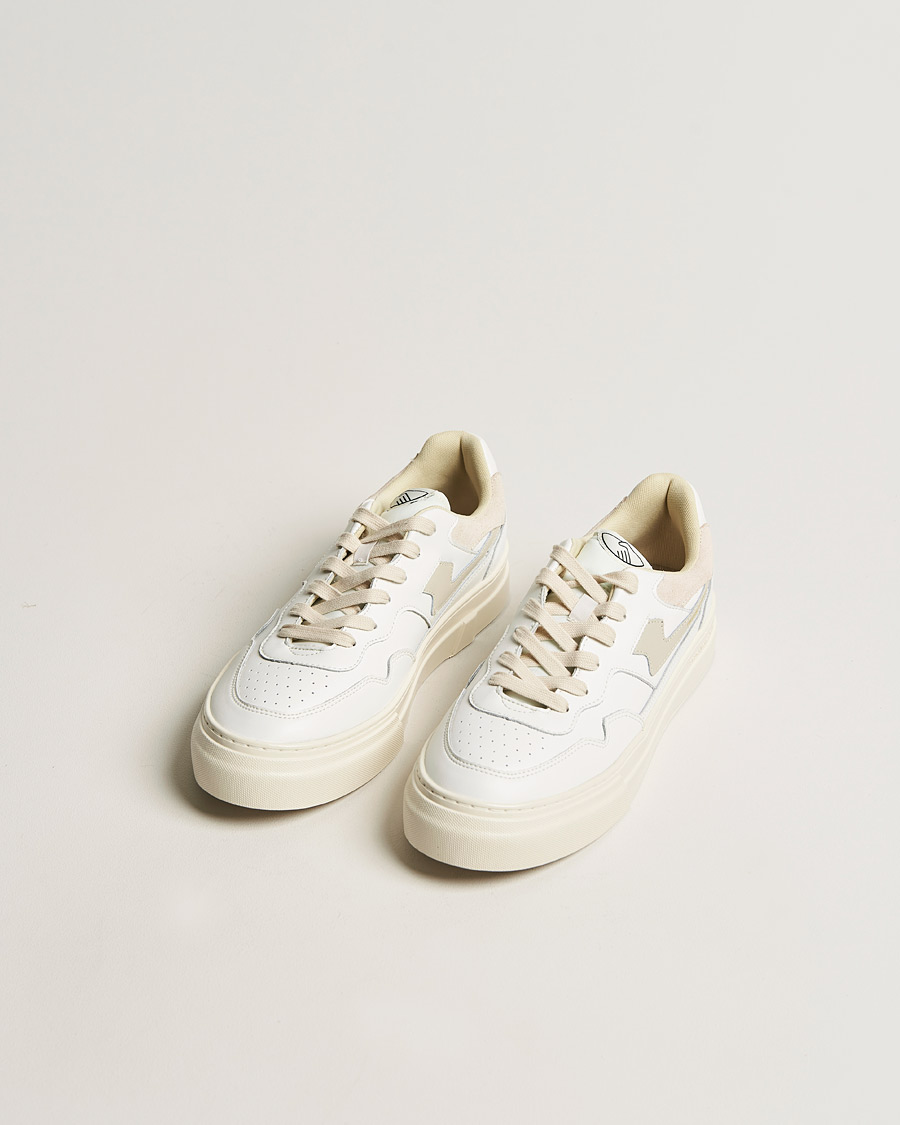 Herr | Stepney Workers Club | Stepney Workers Club | Pearl S-Strike Leather Sneaker White/Putty