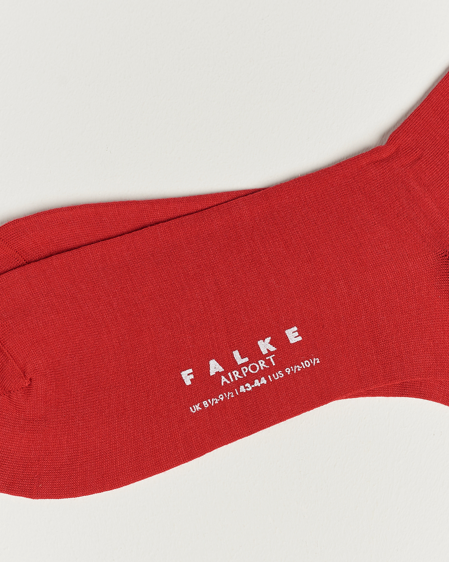 Herre | Falke | Falke | Airport Socks Scarlet