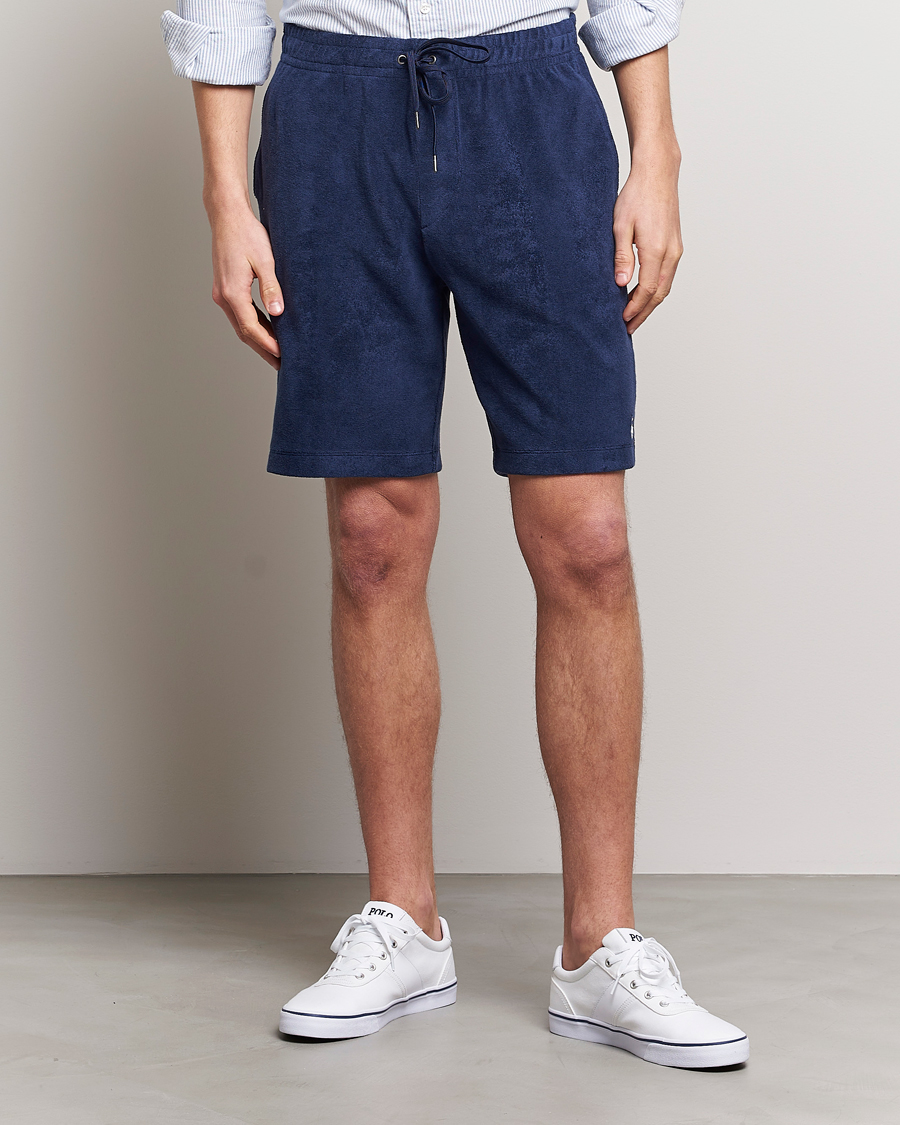 Herre | Only Polo | Polo Ralph Lauren | Cotton Terry Drawstring Shorts Newport Navy