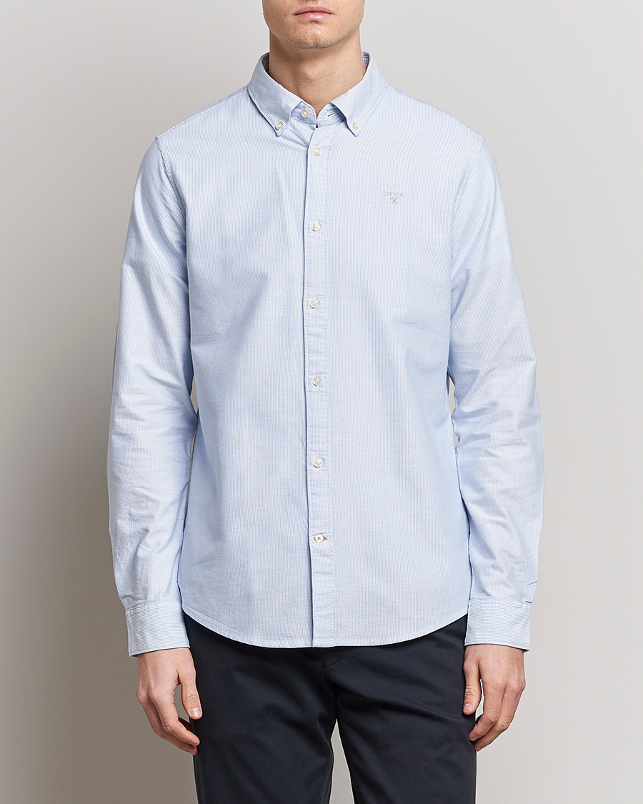 Herre | Barbour | Barbour Lifestyle | Tailored Fit Striped Oxtown Shirt Blue/White