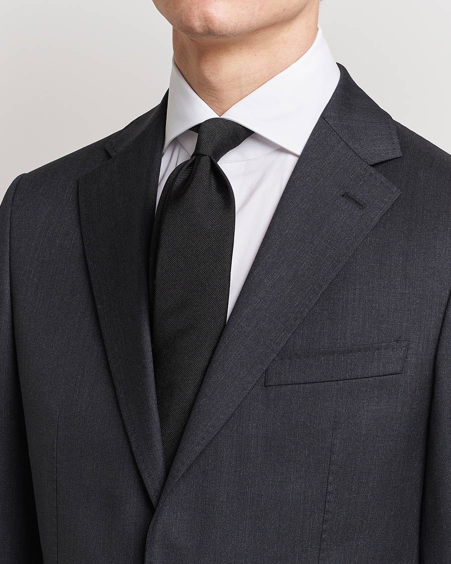 Herre | BOSS | BOSS BLACK | Silk 7,5 cm Tie Black
