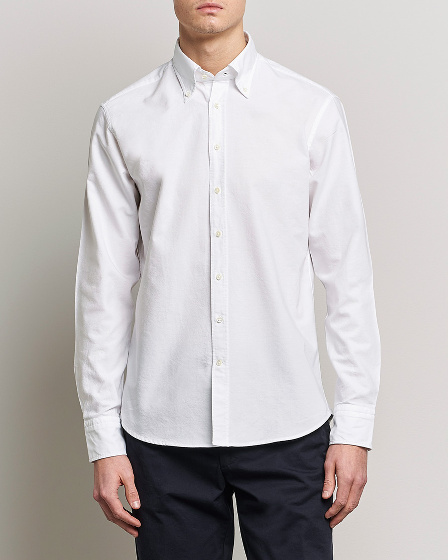 Herre | Stenströms | Stenströms | Fitted Body Oxford Shirt White