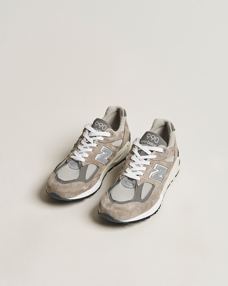 Herre | Sko | New Balance | Made In USA 990 Sneakers Grey/White