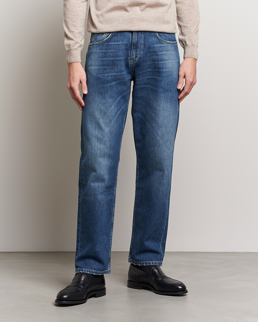 Herre | Oscar Jacobson | Oscar Jacobson | Johan Cotton Stretch Jeans Vintage Wash