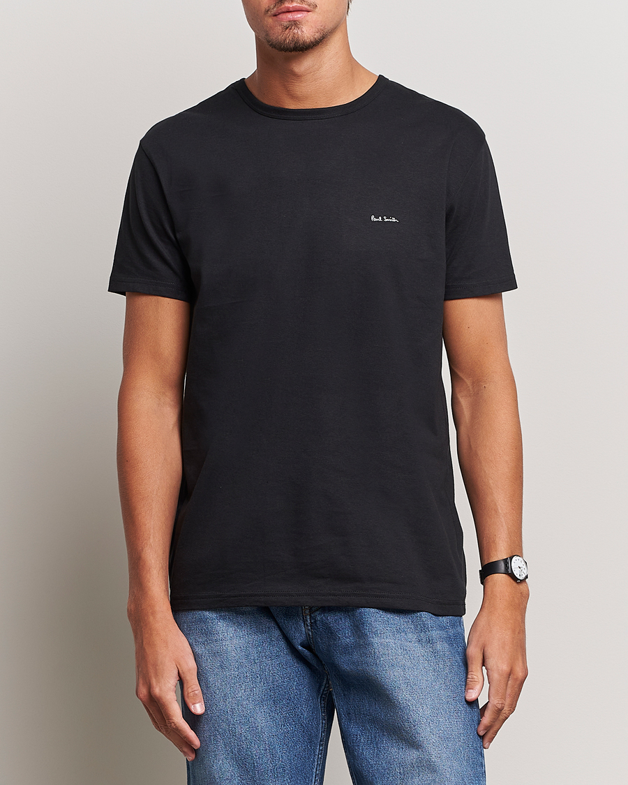 Herre | Flerpakning | Paul Smith | 3-Pack Crew Neck T-Shirt Black/Grey/White