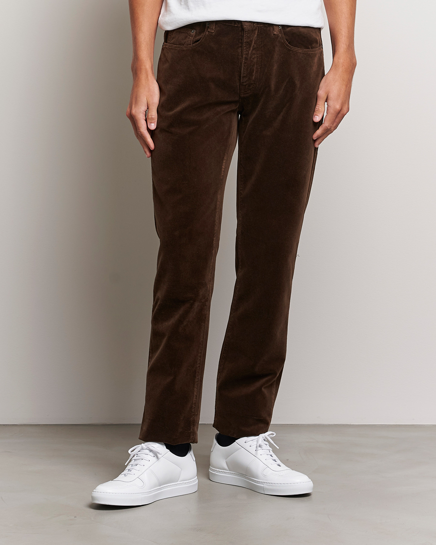 Herre | Massimo Alba | Massimo Alba | Regular Fit Velvet 5-Pocket Pants Chestnut
