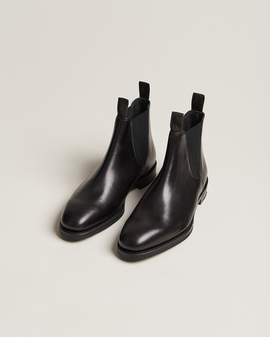 Herre | Svarte støvler | Loake 1880 | Emsworth Chelsea Boot Black Leather