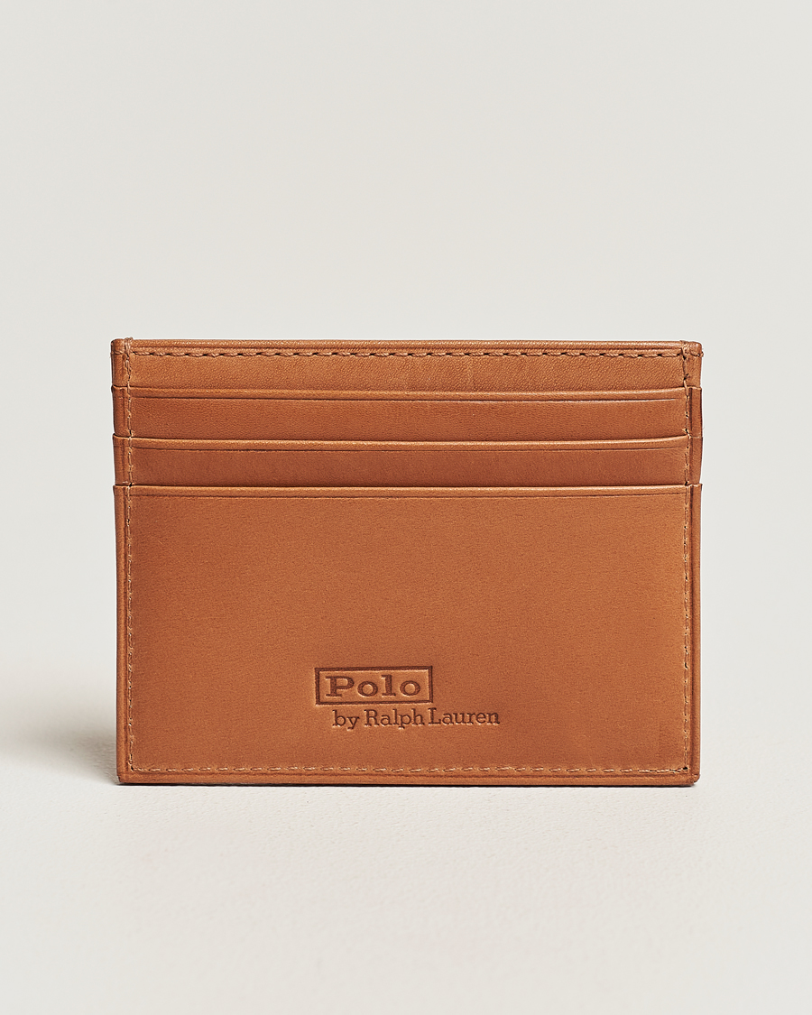 Herre | Assesoarer | Polo Ralph Lauren | Heritage Leather Credit Card Holder Tan