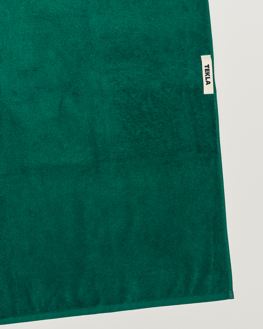 Herre | Håndklær | Tekla | Organic Terry Hand Towel Teal Green