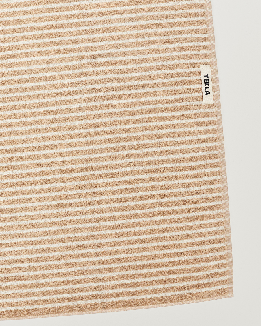 Herre | Håndklær | Tekla | Organic Terry Hand Towel Ivory Stripe