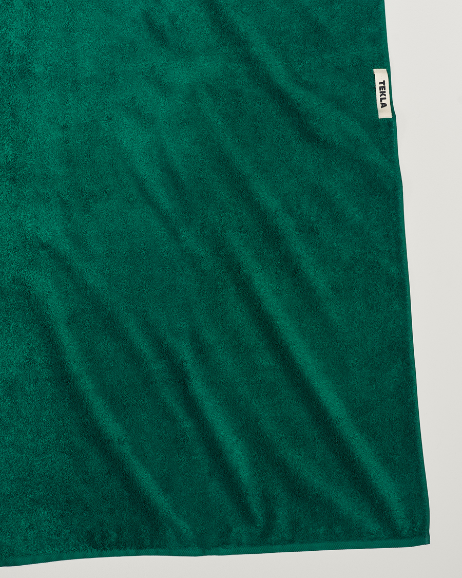 Herre | Håndklær | Tekla | Organic Terry Bath Towel Teal Green