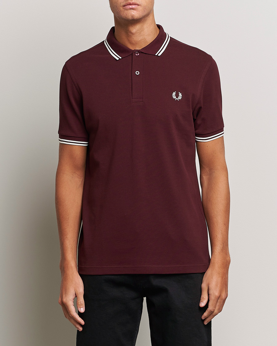 Herre | Fred Perry | Fred Perry | Twin Tipped Polo Shirt Oxblood