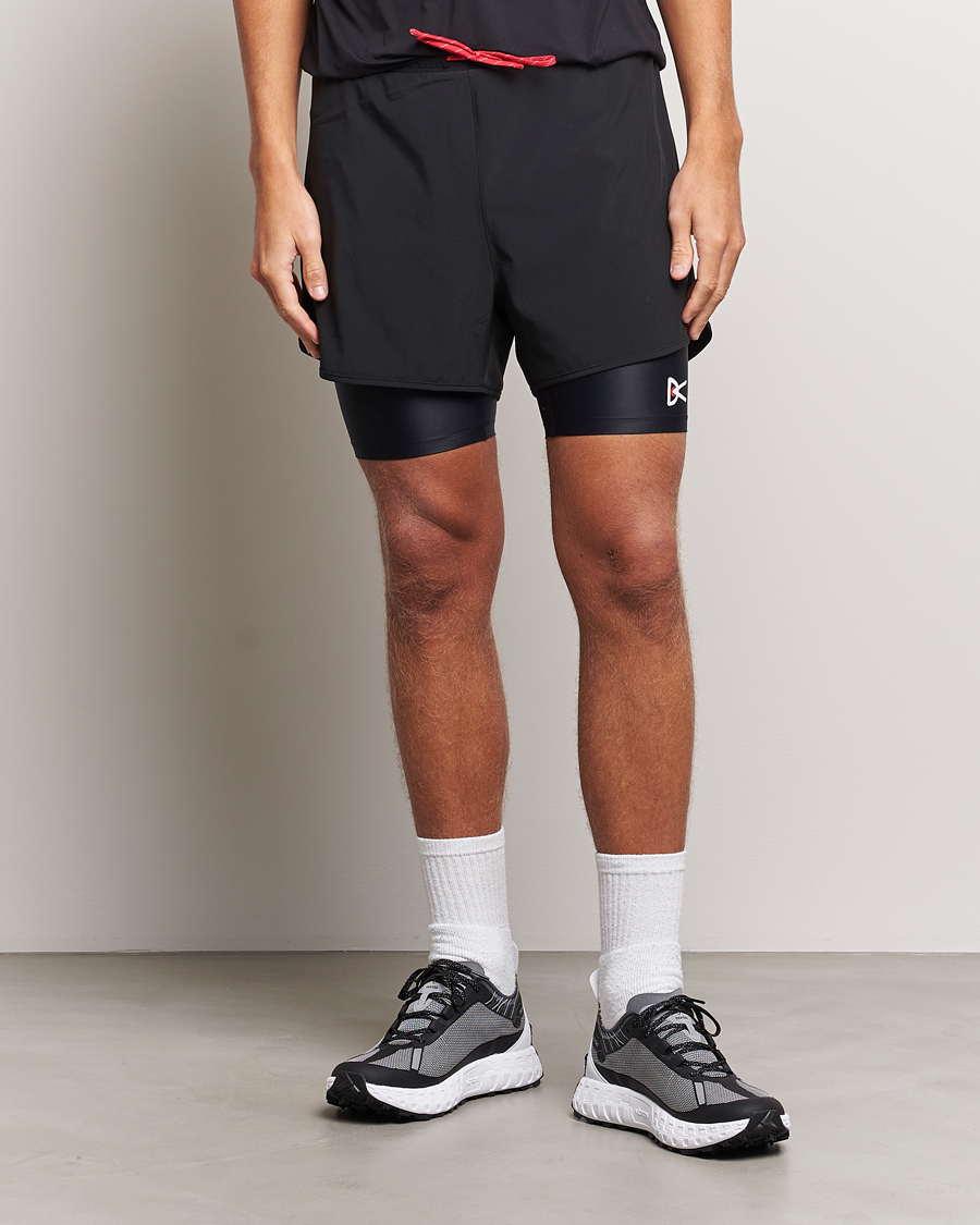 Herre | Active | District Vision | Layered Pocketed Trail Shorts Black
