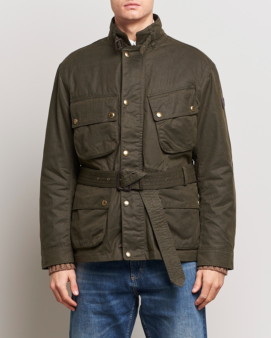 Herre |  | Polo Ralph Lauren | Waxed Field Jacket Oil Cloth Green