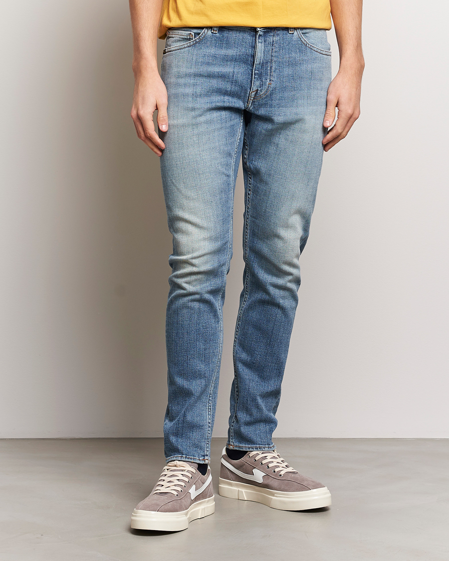 Herre | Blå jeans | Tiger of Sweden | Evolve Stretch Cotton Jeans Medium Blue