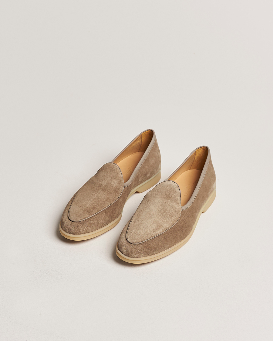 Herre | Loafers | Baudoin & Lange | Stride Loafers Taupe Suede