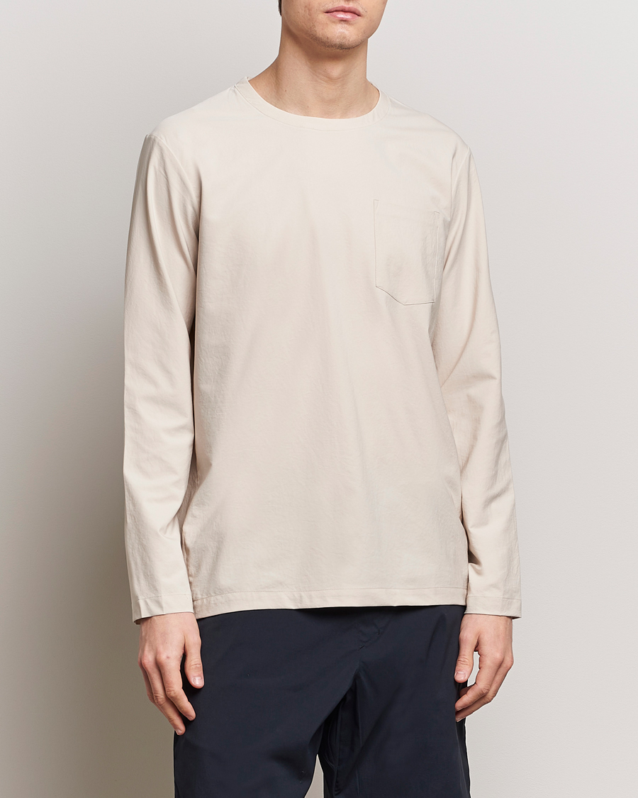 Herre | Langermede t-shirts | Houdini | Cover Crew Quick Dry Long Sleeve Foggy Mountain