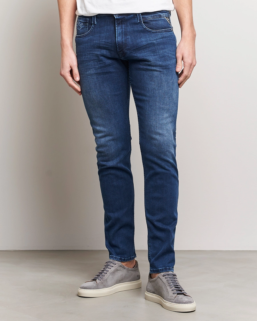 Herre | Klær | Replay | Anbass Powerstretch Jeans Medium Blue