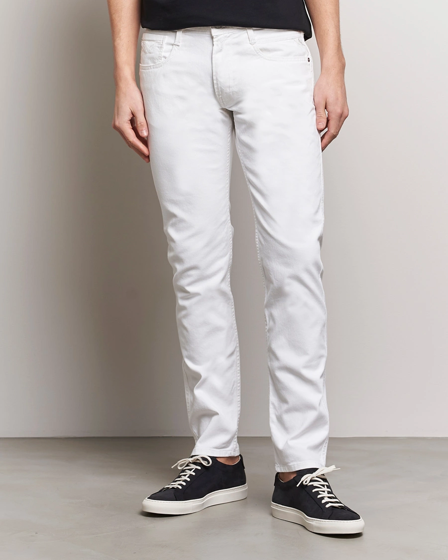 Herr | Jeans | Replay | Anbass Powerstretch Jeans White